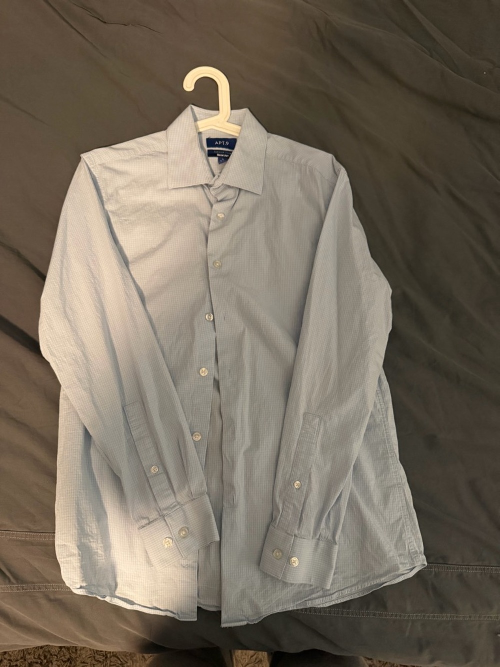 Apt. 9 Pale Blue Classic Men's Button-Up Shirt